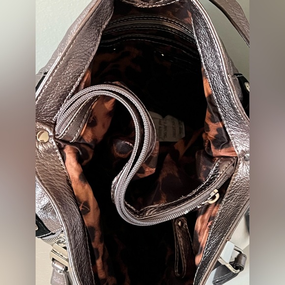 B. Makowsky Vintage Metallic Studded Shoulder Bag - Picture 14 of 15